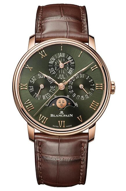 Review Blancpain Villeret Quantieme Perpetuel Replica Watch 6656 3653 55B - Click Image to Close